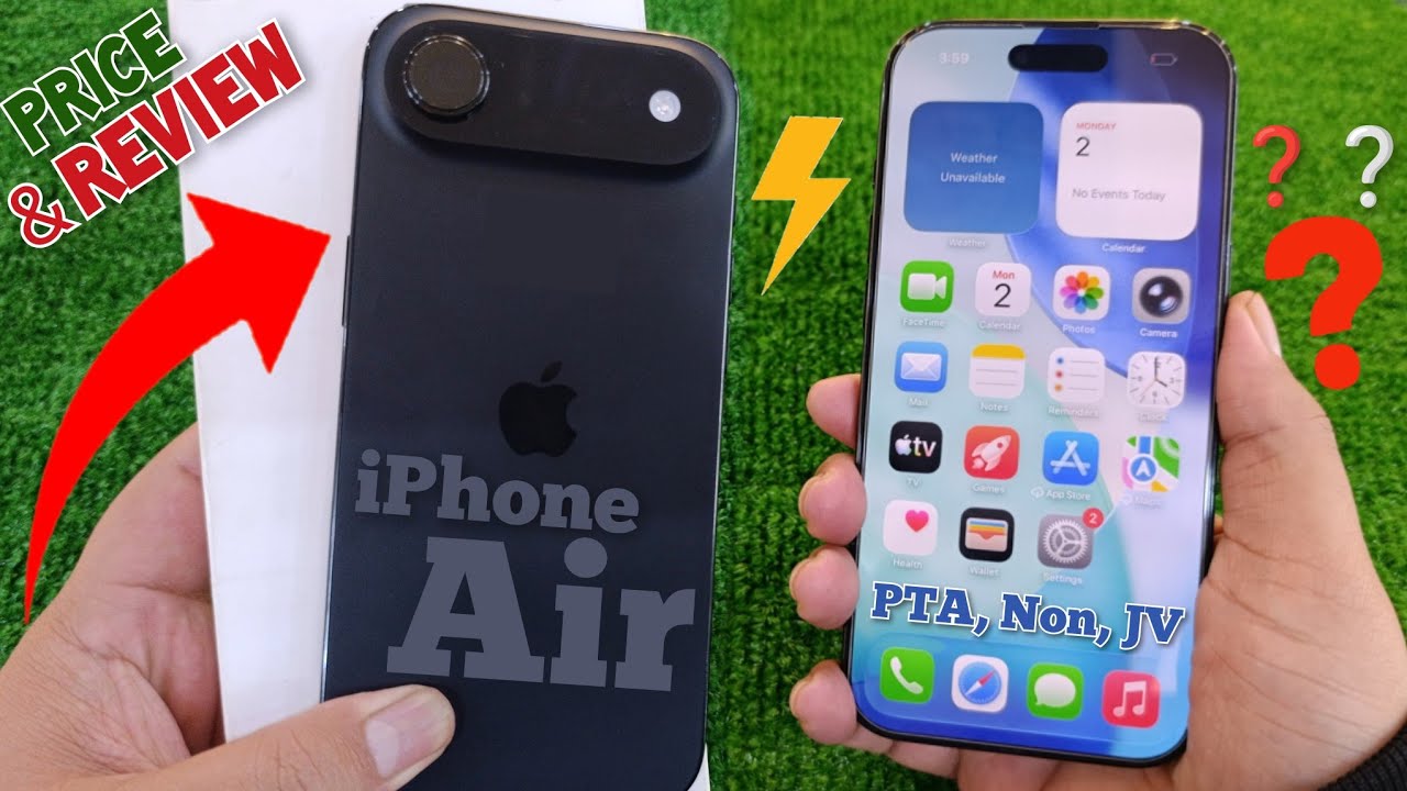 iPhone 17 Air Price in Pakistan | iPhone Air Review | iPhone 17 Air Unboxing | iPhone 17 Air Camera