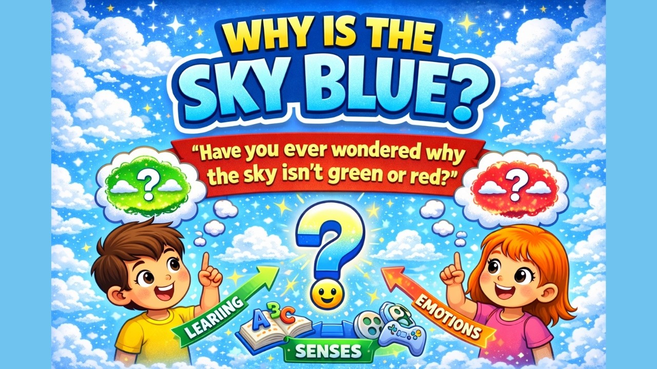 Why Is the Sky Blue?| Rayleigh Scattering Explained #sciencefacts #physicsforkids #whyistheskyblue