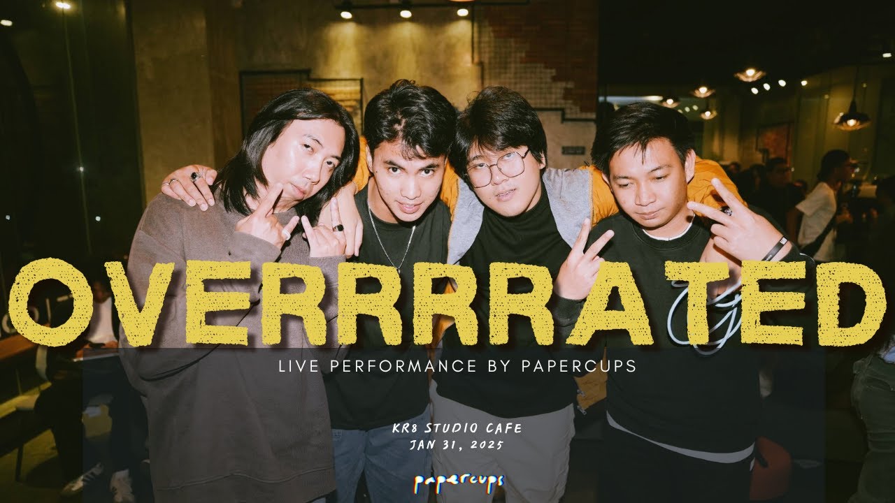 Papercups - Overrrrated (Live at Kr8 Studio Coffee)