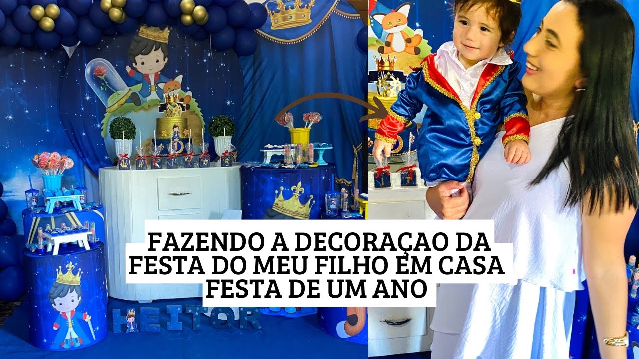 Aniversário de um aninho do meu bebê festa feita em casa /decoração linda que eu fiz 