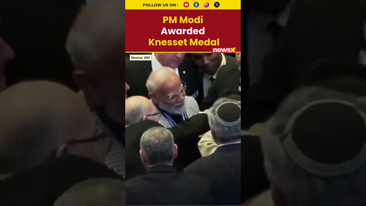 PM Modi Conferred Knesset&rsquo;s Highest Honour for Strengthening India-Israel Ties