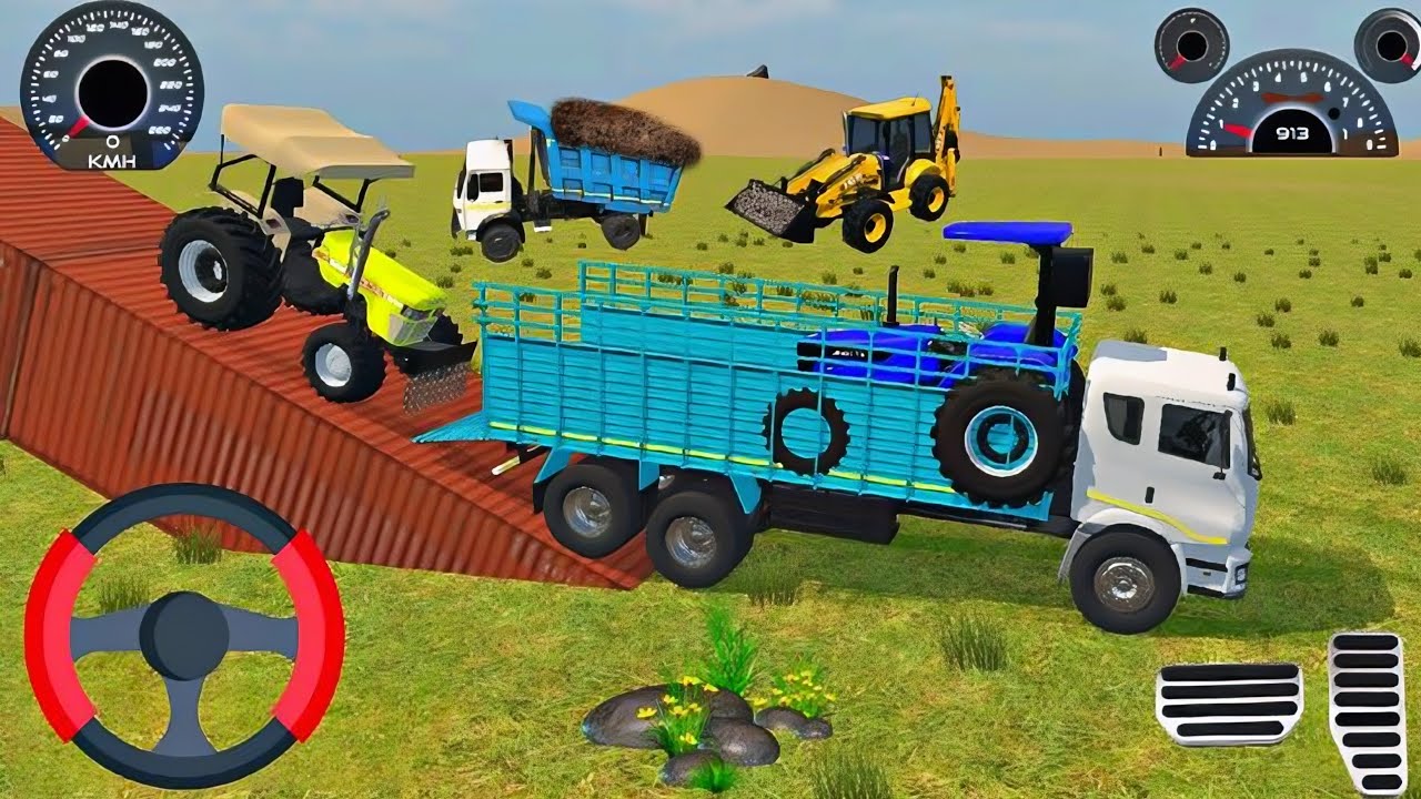 क्या ट्रैक्टर ट्रक पर चढ़ पाएगा 😱 Tractor Loading Challenge Dangerous Tractor Loading on Truck |