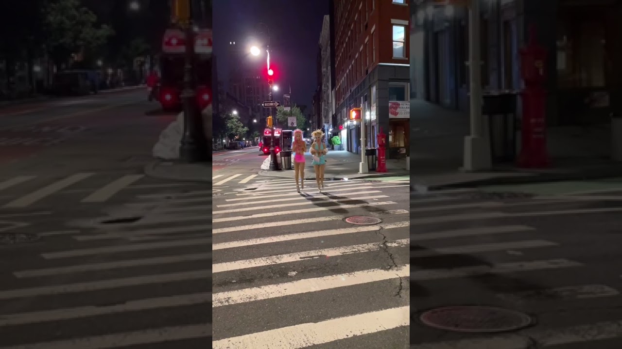 drag queen falls while running in 8 inch heels😅