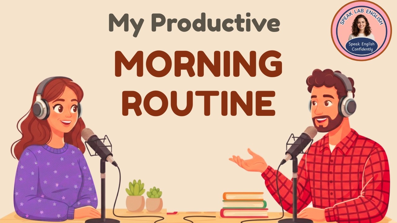 Easy English Podcast for Conversation Practice | Morning Routine To Improve Your English  B1