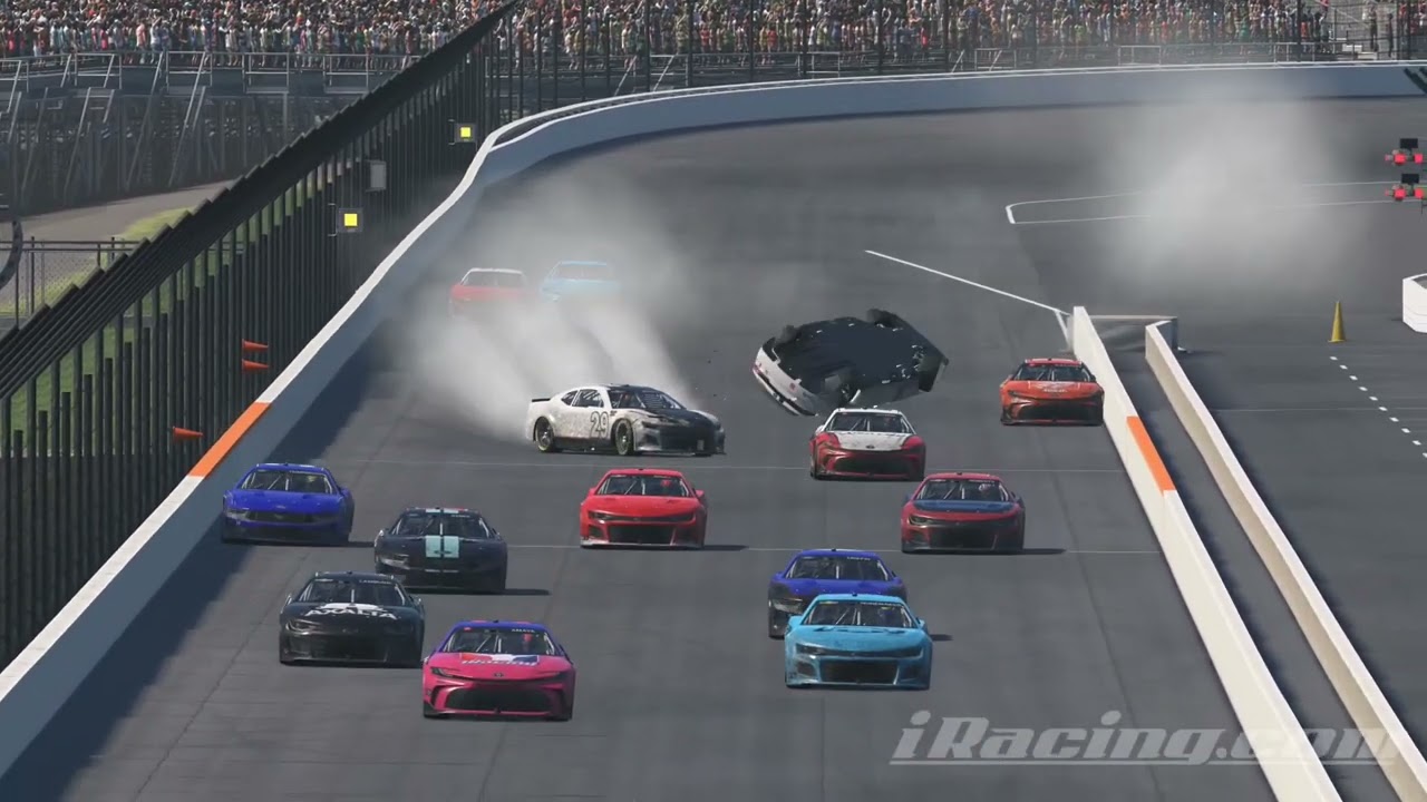iRacing Crash compilation Indianapolis Cup and Xfinity