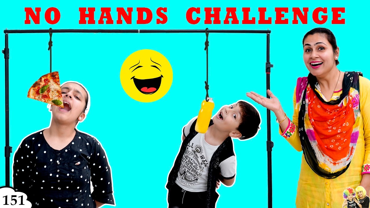 NO HANDS EATING CHALLENGE | Funny Family Comedy | Ep 151 Aayu and Pihu Show