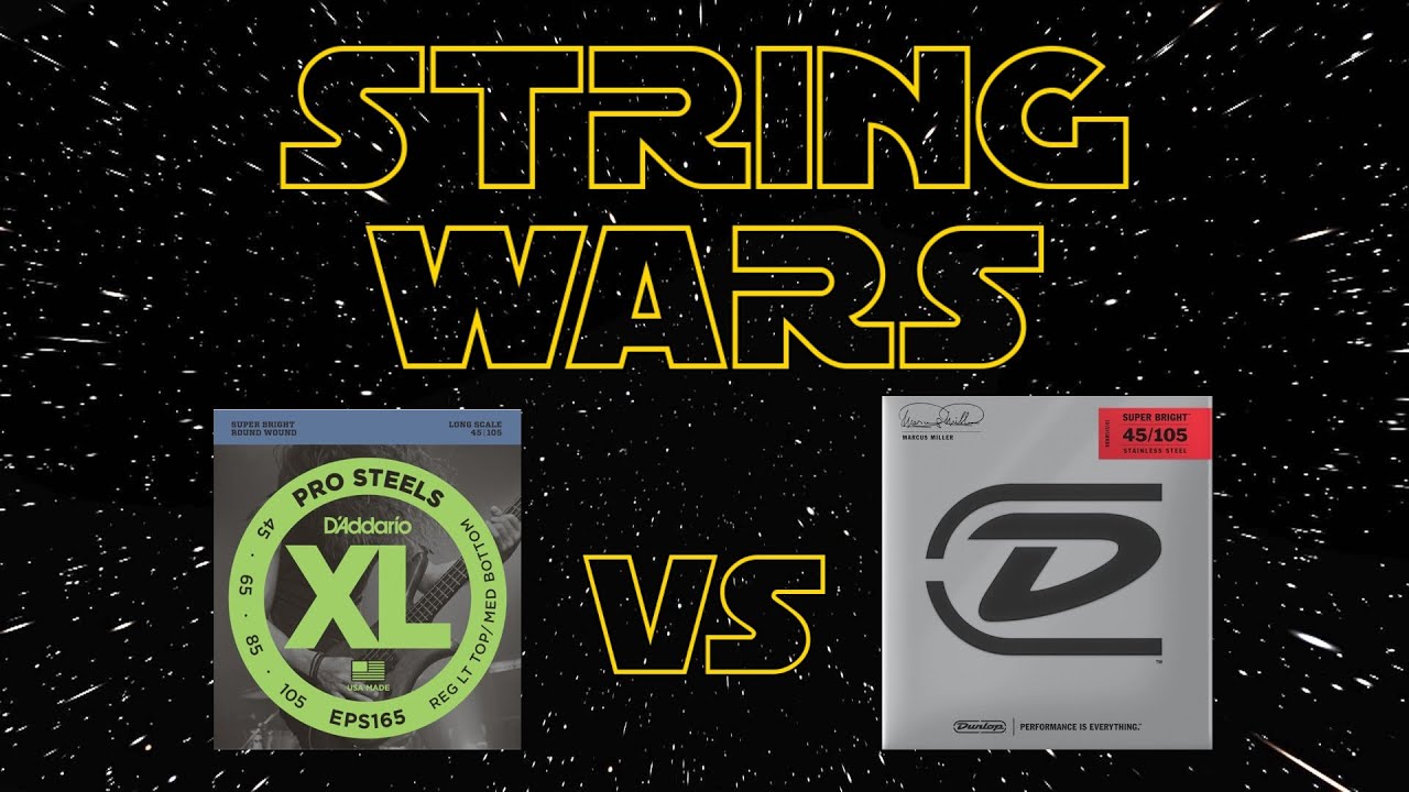 STRING WARS EP10 - D&rsquo;ADDARIO ProSteels vs DUNLOP Marcus Miller Super Bright - JAZZ BASS