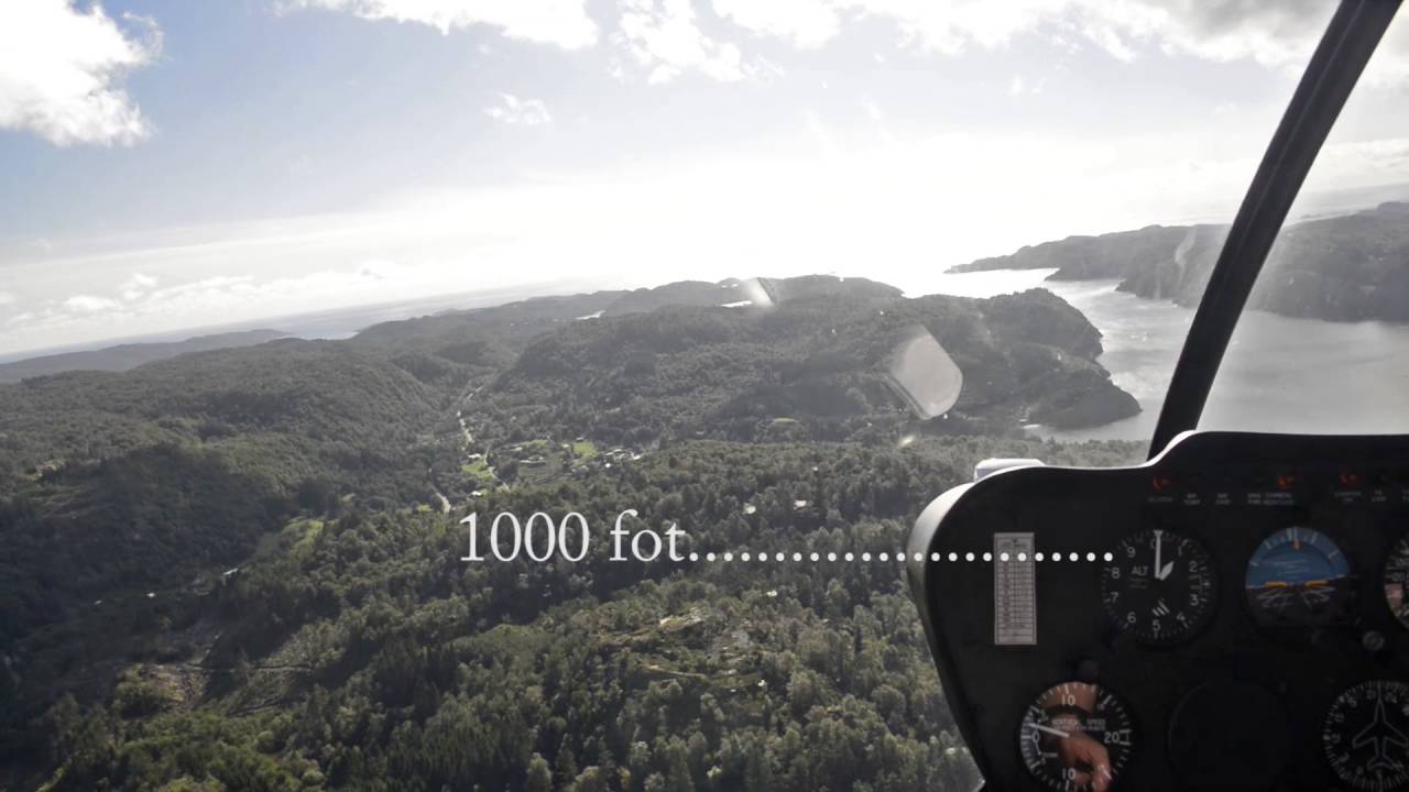 Helicopter flight Norway, Lyngdal