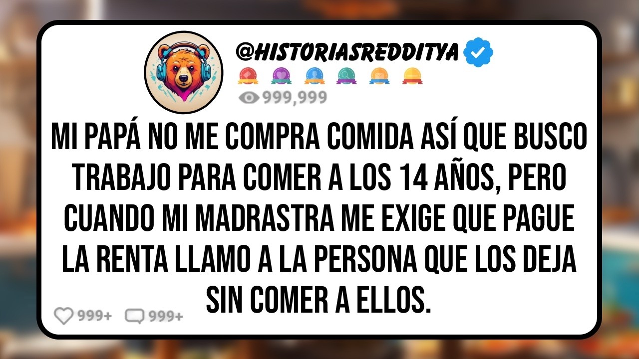 Mi PAPÁ No me Compra Comida así que Busco Trabajo Para Comer a los 14 Años, Pero Cuando mi MAD...