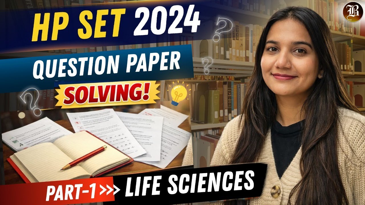 HP SET 2024 Life Sciences | Question Paper Part-1 | Answer Key | Solved Paper