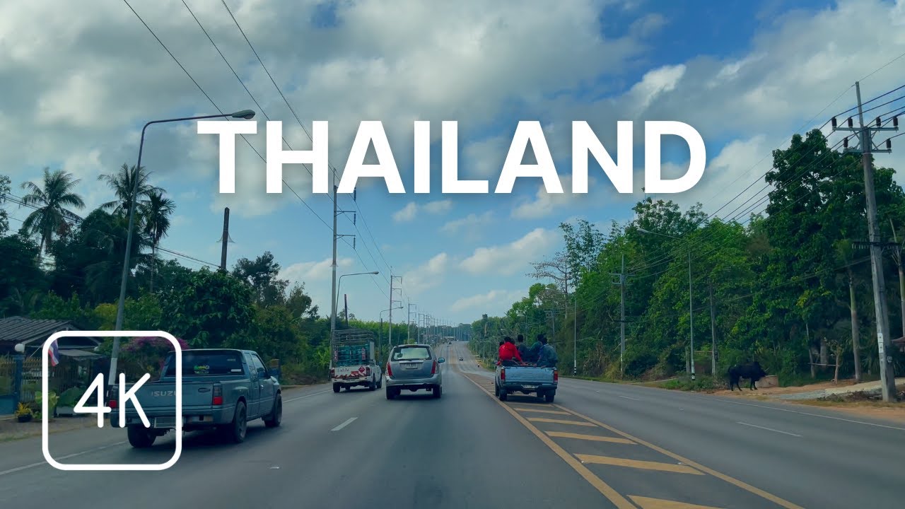 Driving on Countryside Avenue with Classical Music - Krabi 🇹🇭