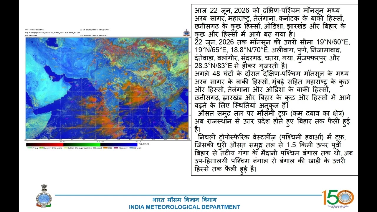 Bihar State Weather Discussion | Bihar Weather Update June 22, 2026 📢