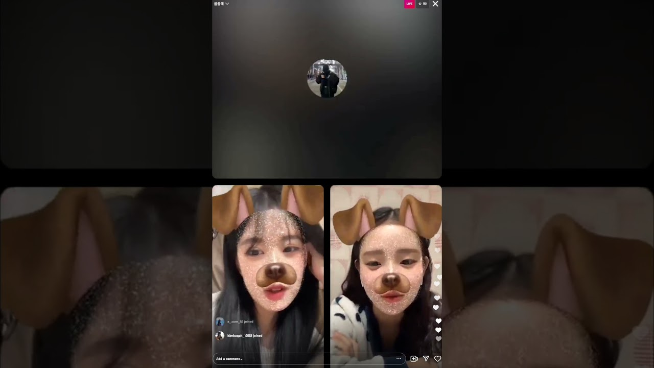 211229 Hyoil IG live (with Sein, Minjin)
