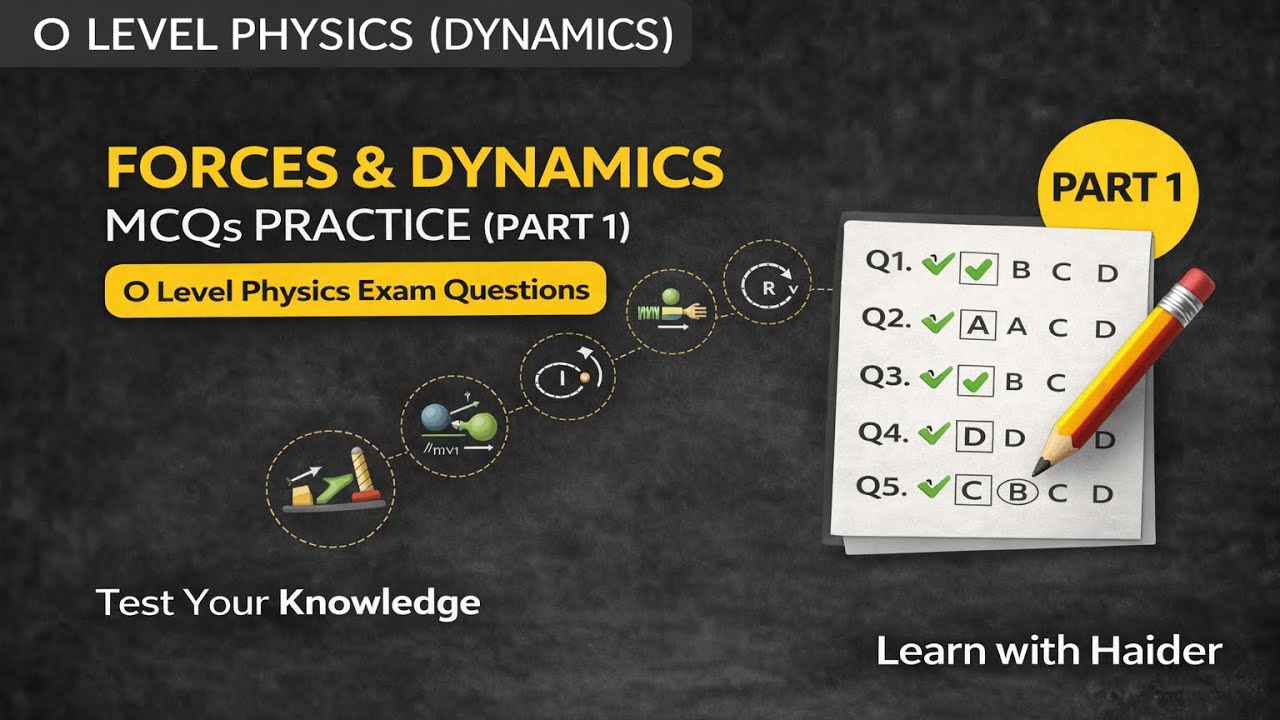 Forces & Dynamics MCQs Practice (Part 1) | O Level Physics Exam Questions