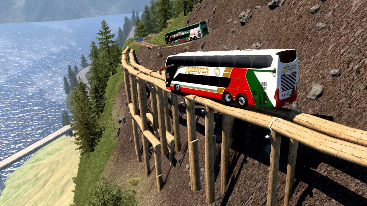 Deadly Roads | World’s Most Dangerous Roads | Bus on Dangerous Mountain Road | dangerous bus driving