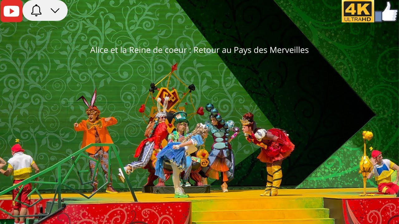 Disneyland Paris [4K]-Spectacle Alice et la Reine de Coeur- 