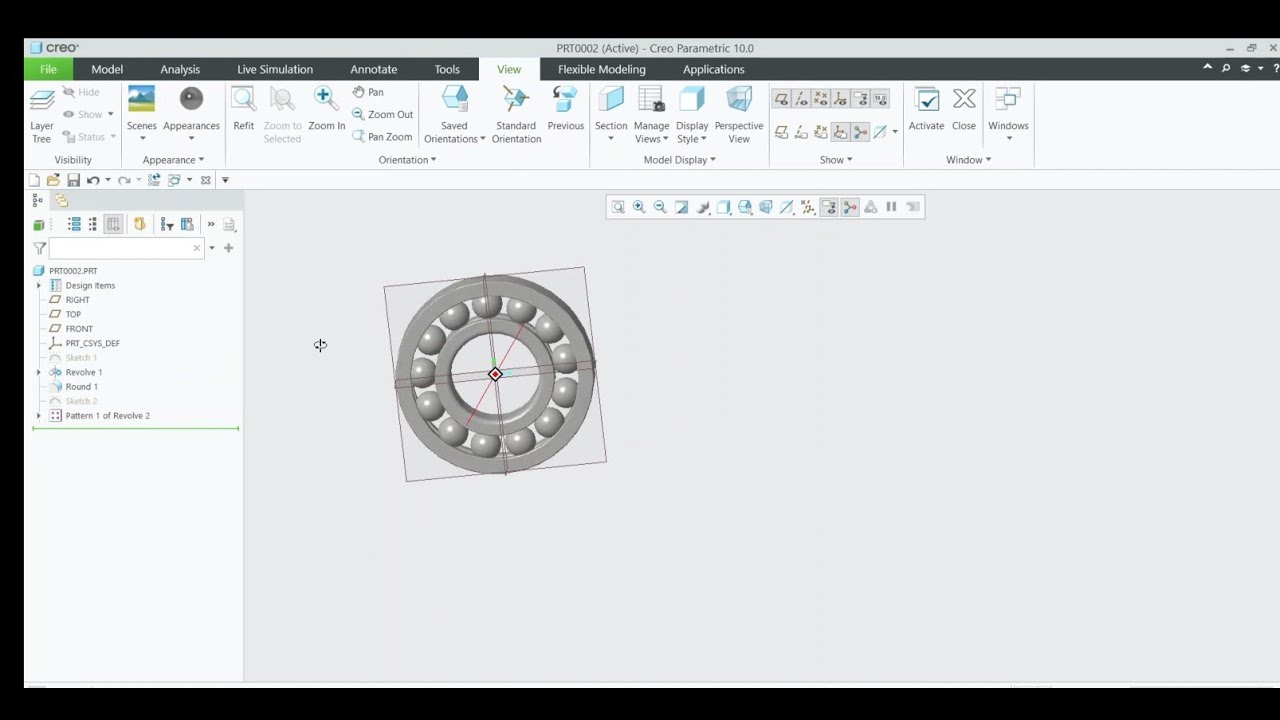 Mastering Bearing Design: A Complete Guide to Creating Bearings in Creo Parametric 10.0