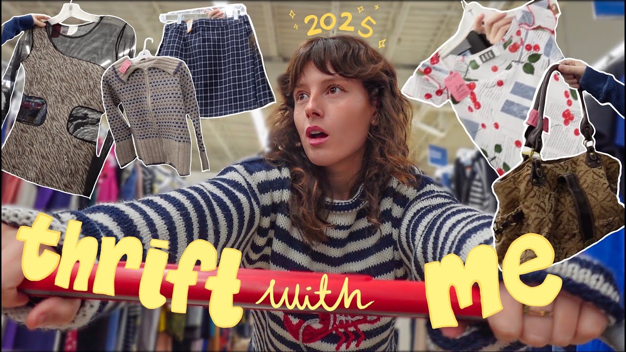 thrift with me (first thrift trip of 2025) y2k, 90s, vintage