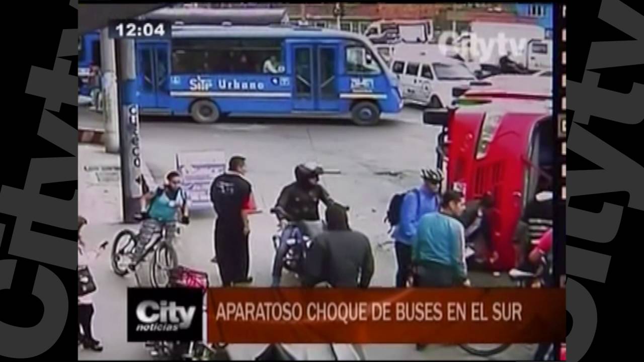 Aparatoso choque de buses en el Sur | CityTv