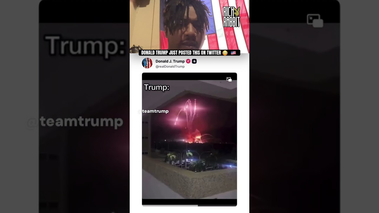 DONALD TRUMP JUST POSTED THIS ON TWITTER 😳  🇺🇸 #thehardestblackese #losangeles