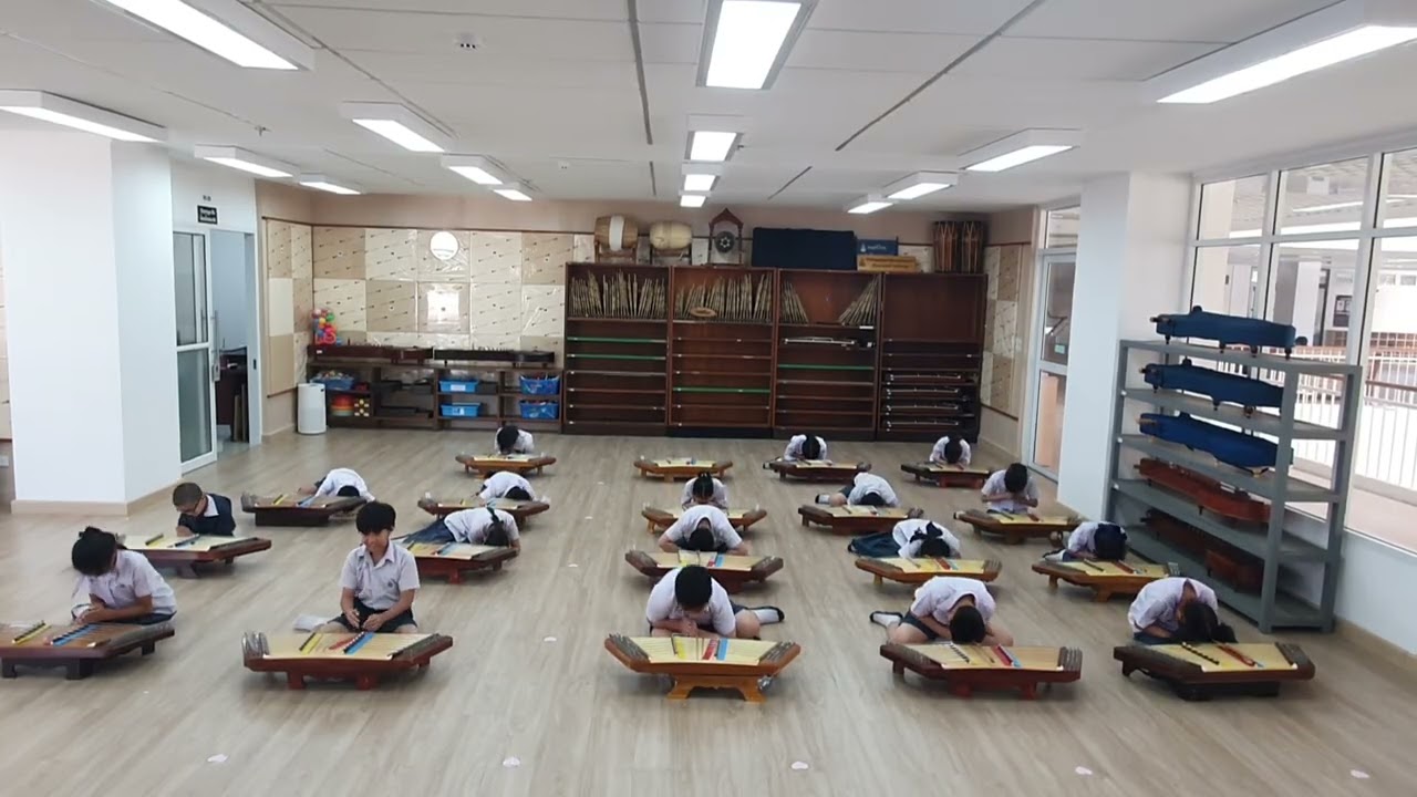 การบรรเลงขิม แบบฝึกหัดตีแยกมือ และเพลงไอ้เท่ง ยูนิท C2กลุ่ม 2 เทอม 2 ปี 2568