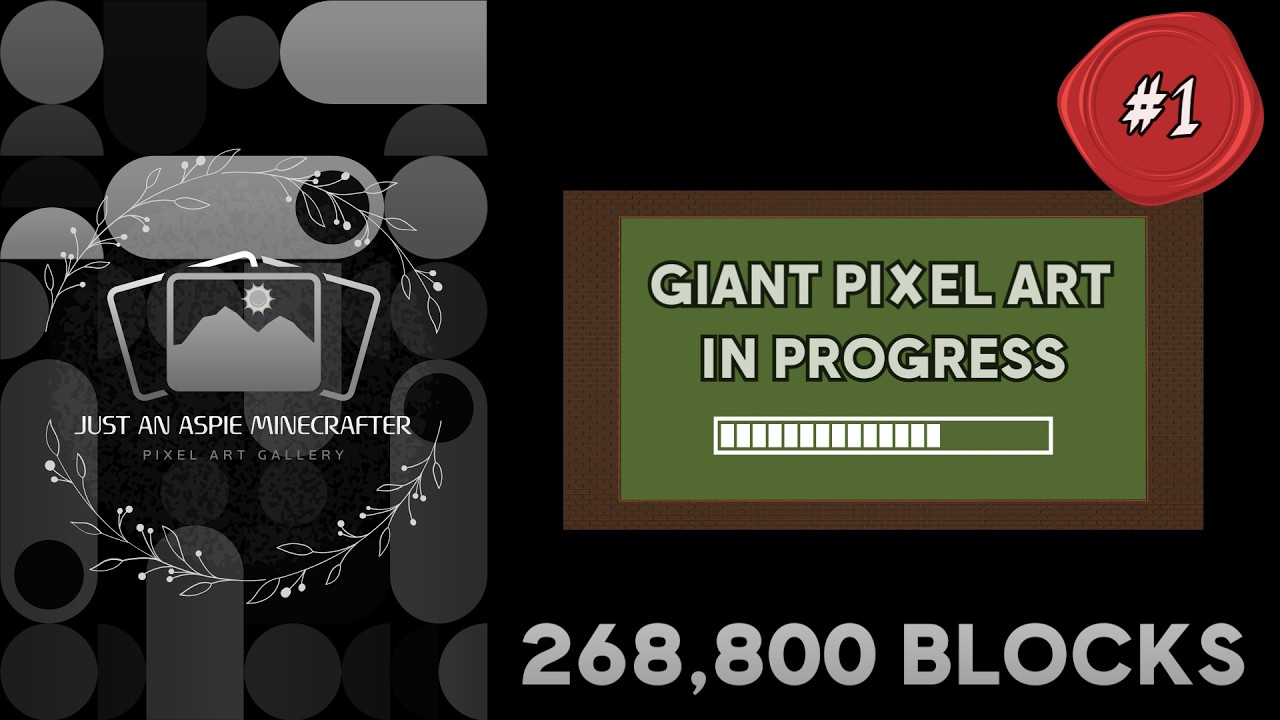 Minecraft Pixel Art Build (268,800 Blocks): The Shadow of the Boleyn Legacy – VOD #1