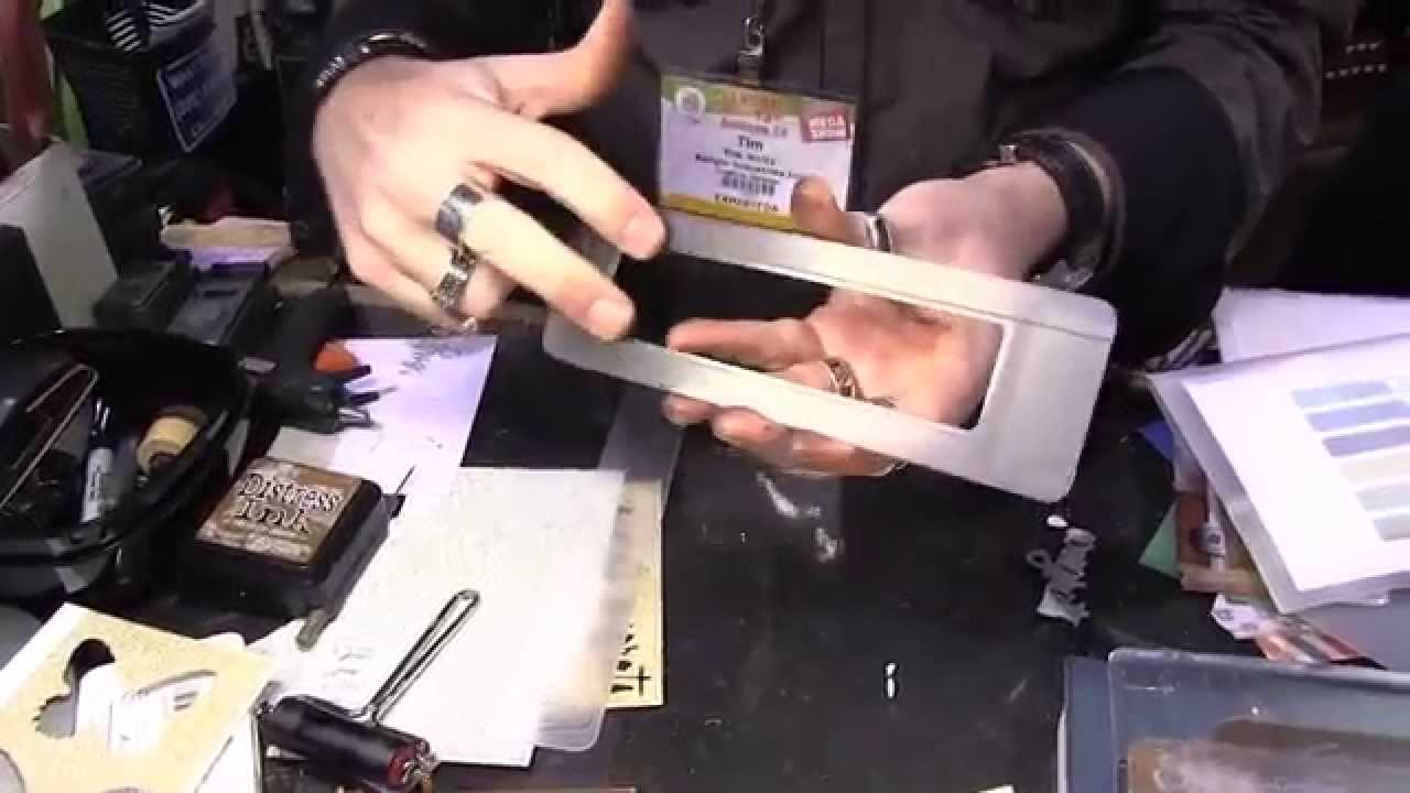 CHA 2015 - Tim Holtz Shadow Press Station and Folders