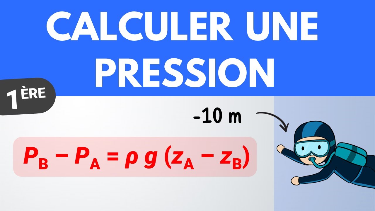 Statique des fluides : calculer une pression | 1ère | Physique Chimie
