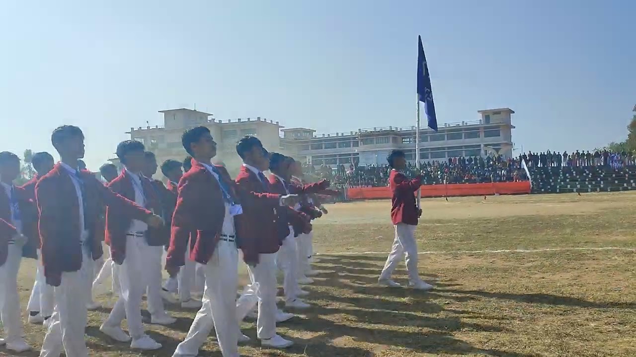 Ka March-past//Jingrakhe Republic Day ba 77 ha West Khasi Hills, Nongstoiñ, 2026