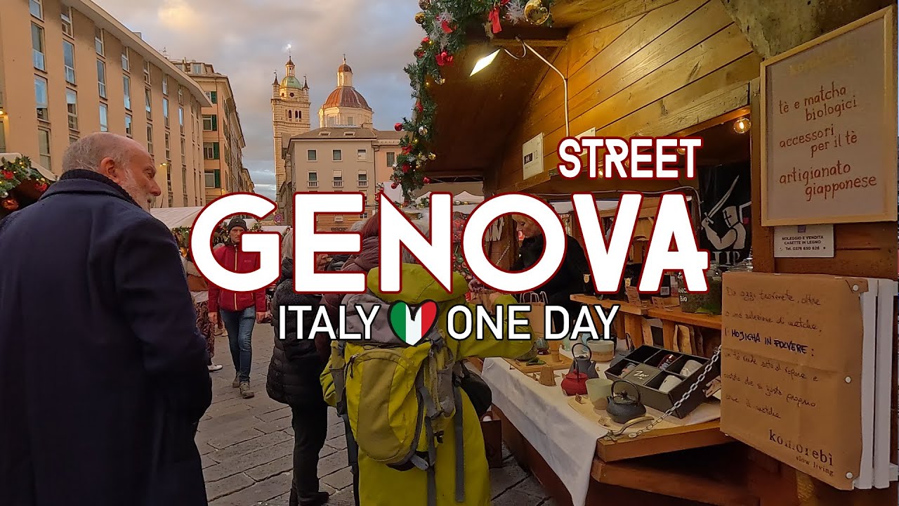 ✨ Christmas Walk Through Genoa 🇮🇹 | Magical Streets, Lights & Italian Holiday Vibes 🎄