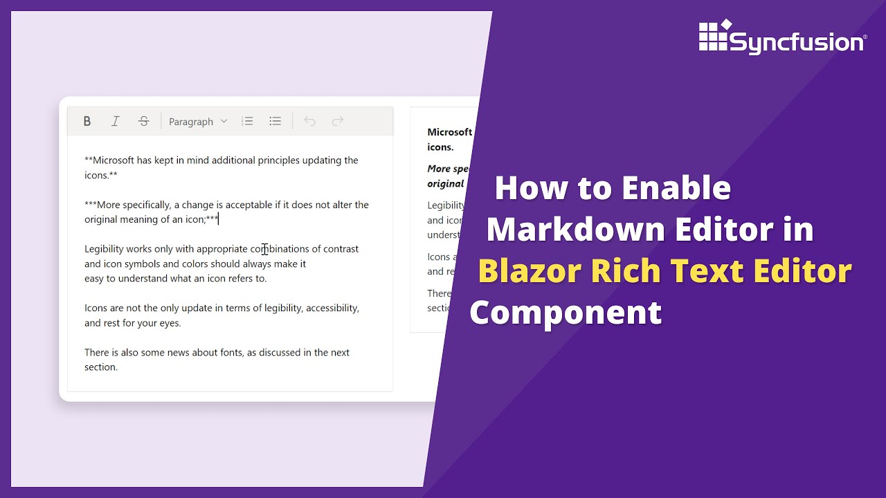 How to Enable Markdown Editor in Blazor Rich Text Editor Component