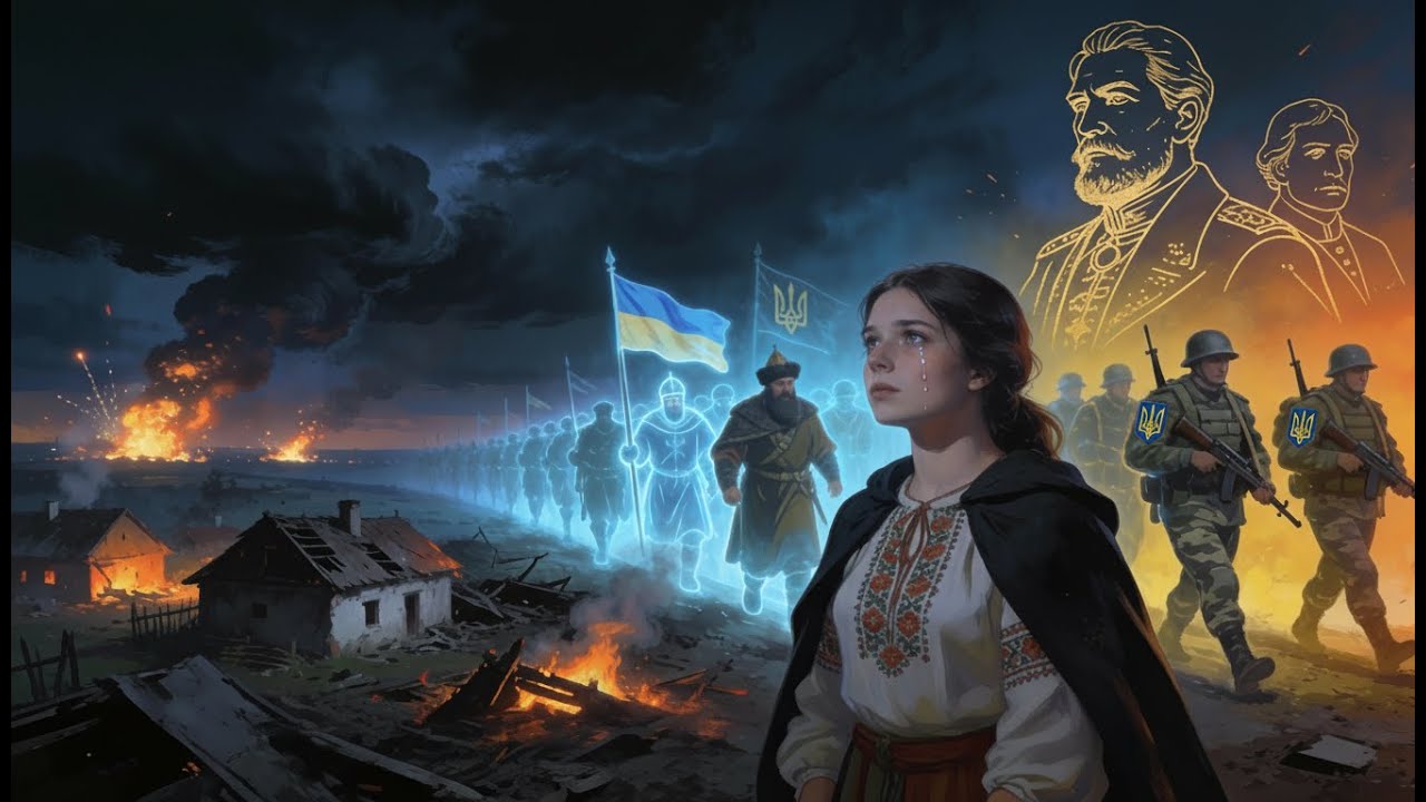 Чорними хмарами вкрита руїна - Український марш