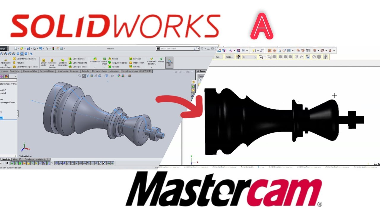 Archivo de Solidworks a Mastercam
