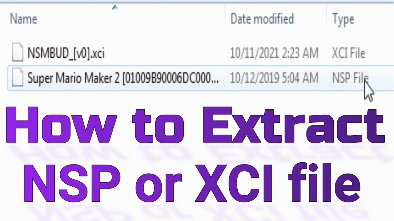 Jak wyodrębnić plik NSP lub XCI
