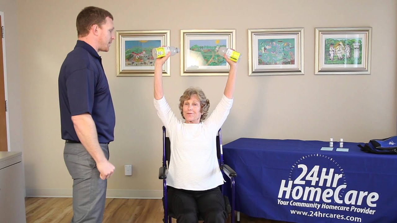 Physical Therapy Exercises for Seniors: Upper Body Exercises If Using a Wheelchair - 24Hr HomeCare