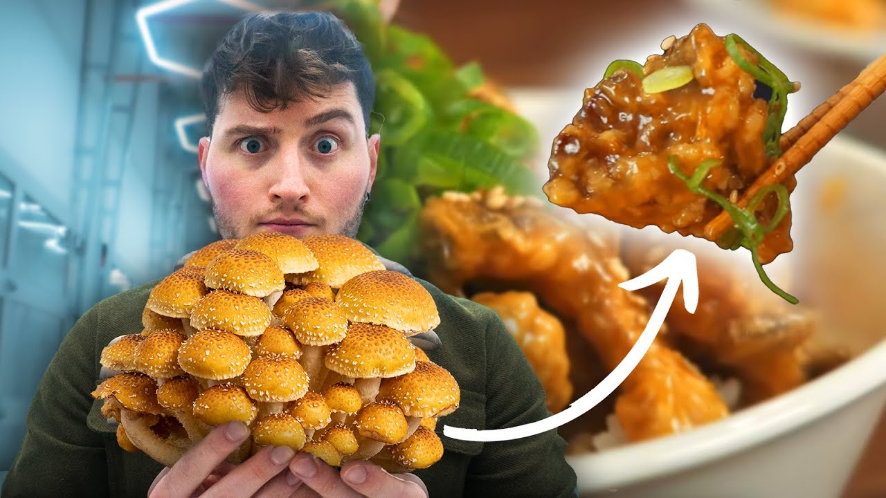 Transforming Lab-Grown Mushrooms Into Orange Chicken?!
