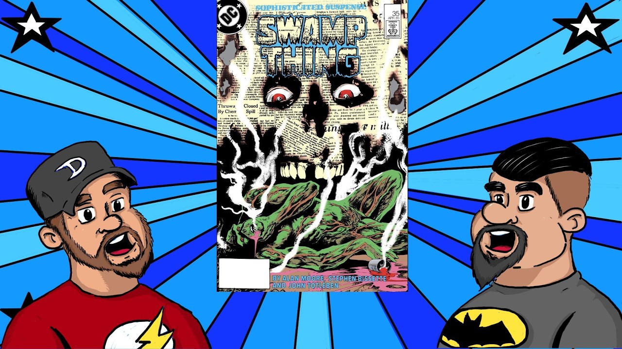 Swamp Thing #35, where we find out what happens when toxic waste is forced down Swamp Thing's throat