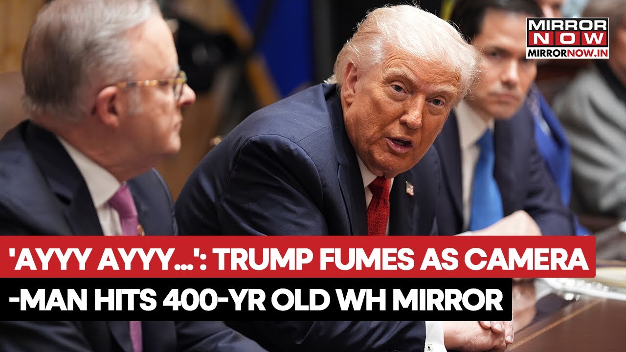 Трамп оскорбил оператора за то, что тот ударил по «400-летнему» зеркалу в Белом доме, заявив: «Ва...
