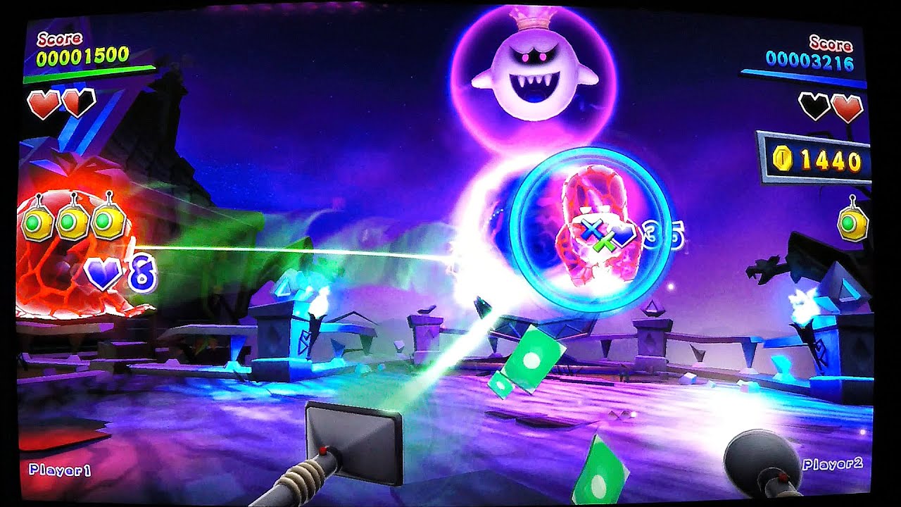 Luigi's Mansion Arcade Game VS King Boo & Ghosts