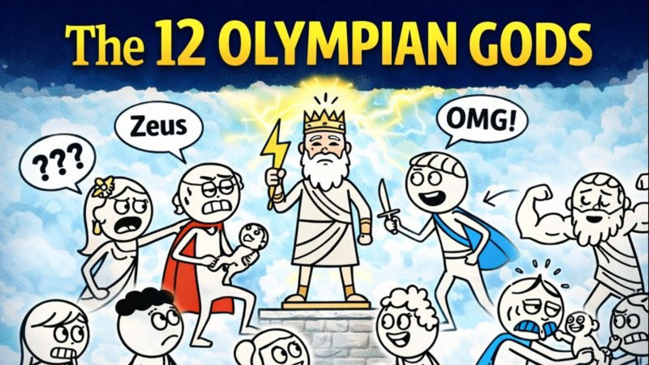 The Twelve Olympian Gods & Goddess of Ancient Greek Mythology
