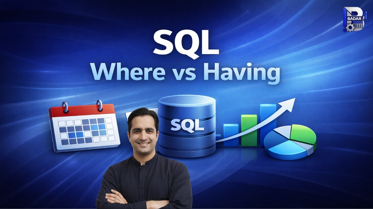 SQL GROUP BY: WHERE vs HAVING Explained Clearly