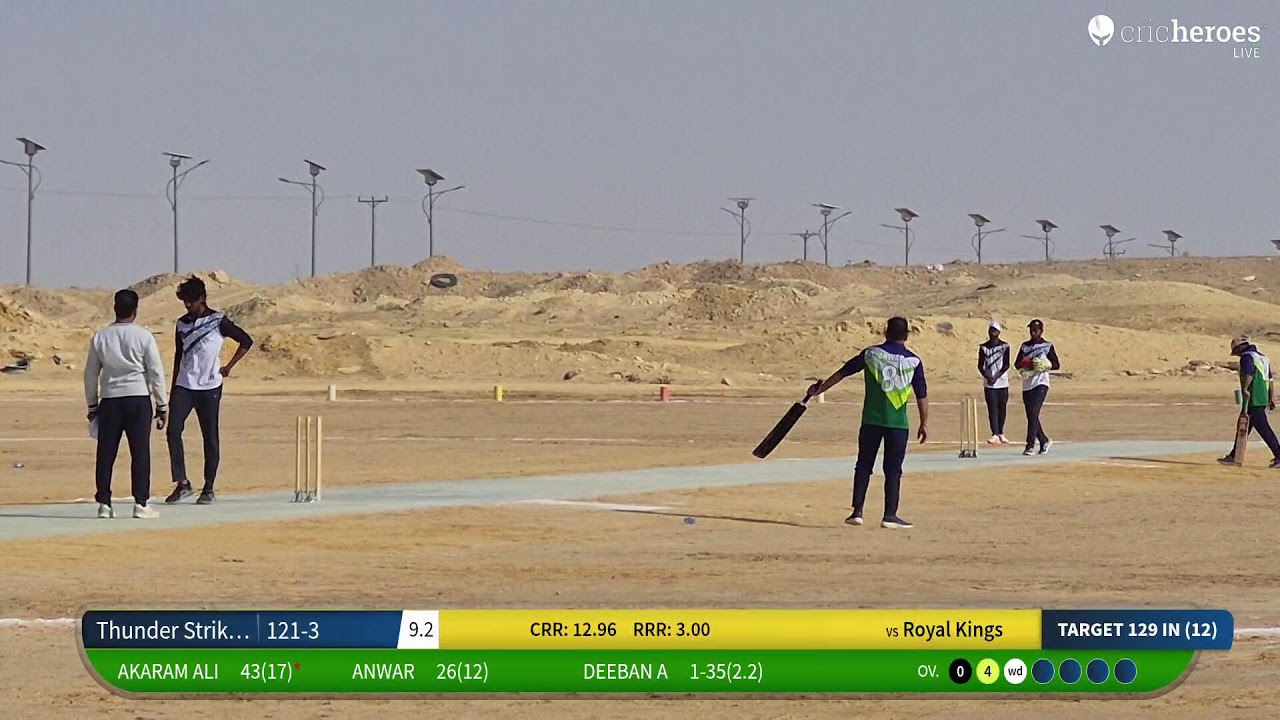 Royal Kings vs Thunder Strikers live cricket match | Shapoorji Pallonji Premier League KSA Season 2