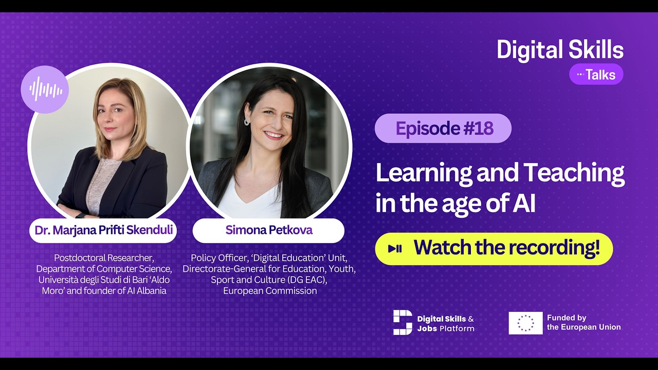 Digital Skills Talks 18th episode '’Learning and Teaching in the age of AI