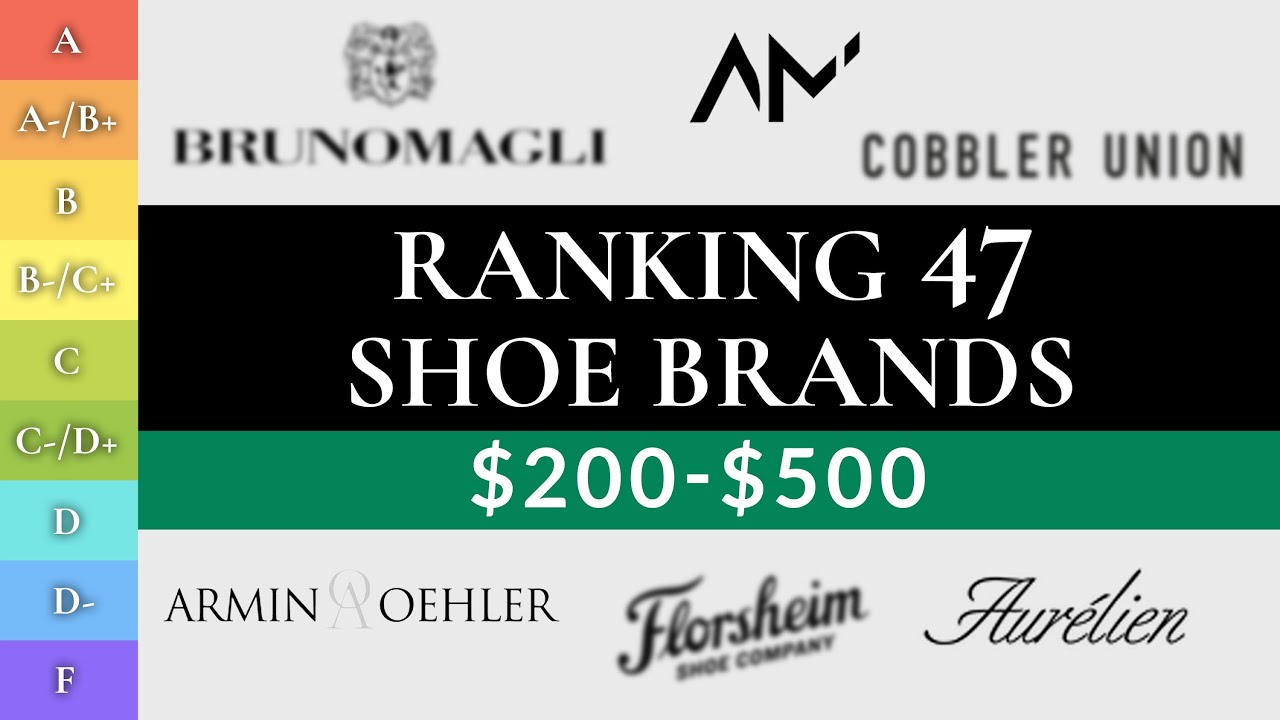 Ranking Best Men's RTW Shoes, $200-500 (47 BEST & WORST Brands!)