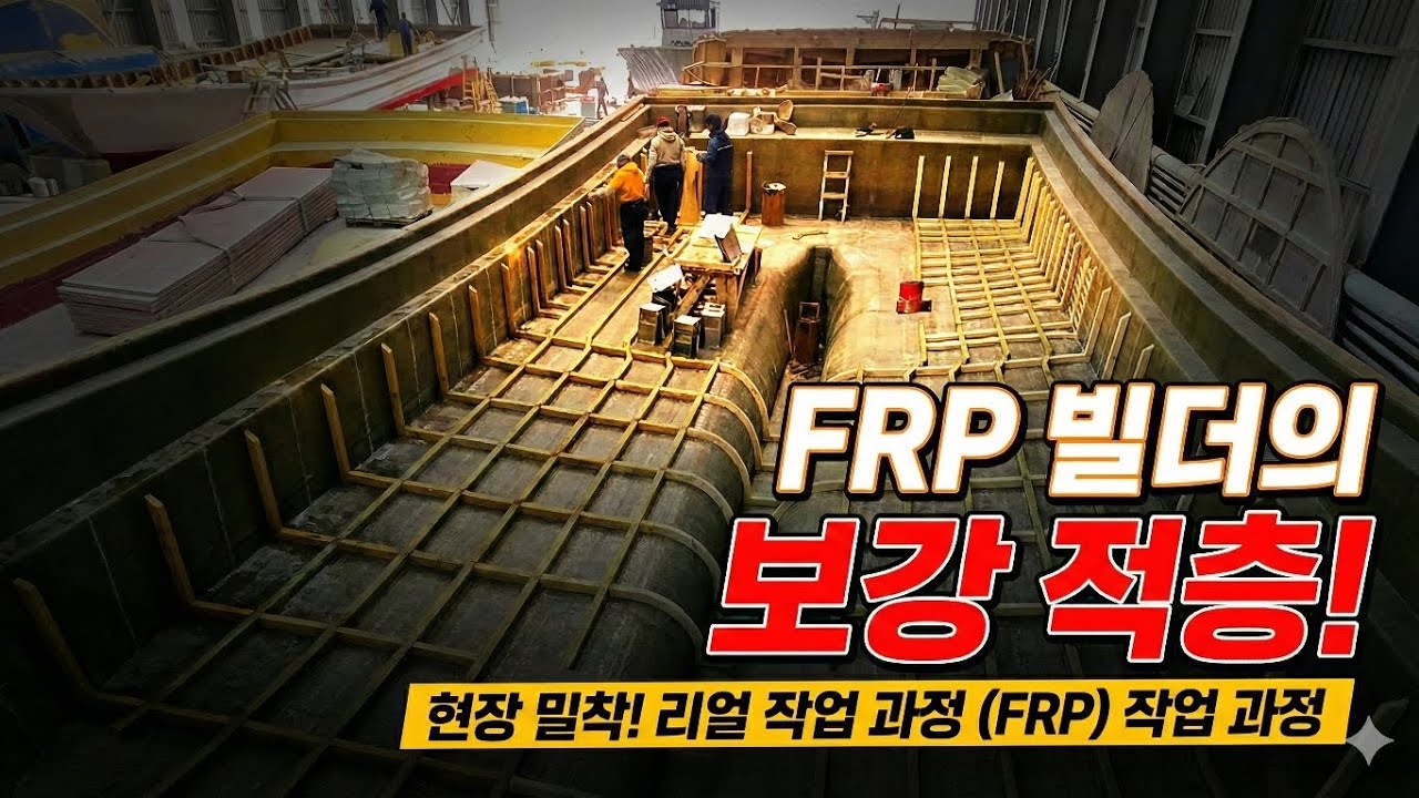 전국 유일 제작 과정 공개! FRP 선체 제작 보강 적층! #FRP #LAMINATION #BOAT #SHIP #DIY #ART #김채취선 #너배기 #김양식 #조선소 