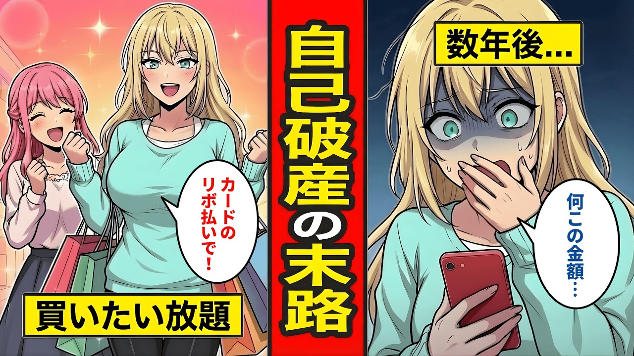 【漫画】自己破産で人生リスタート！貯金ゼロでお金を使い続けた結果…【レイナの部屋ブラックわーるど】