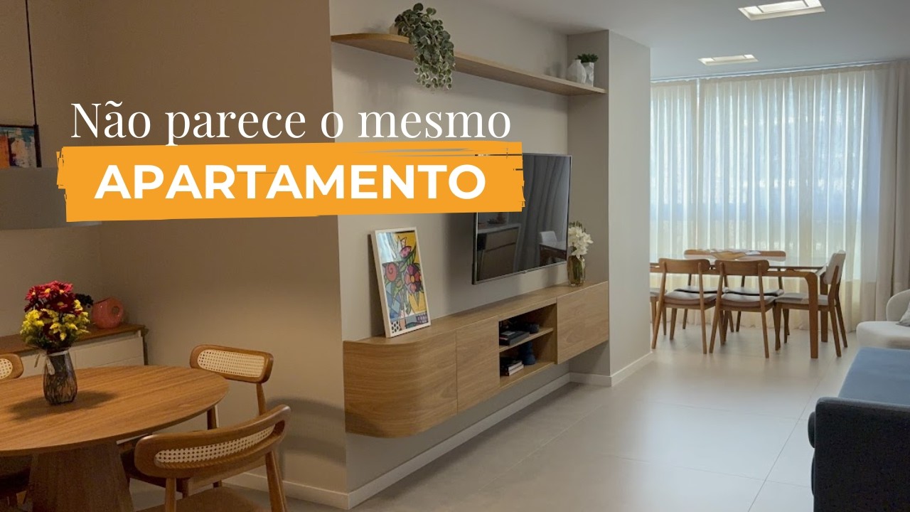 Você não vai acreditar na transformação desse apartamento antigo de 03 quartos na Praia do Canto!