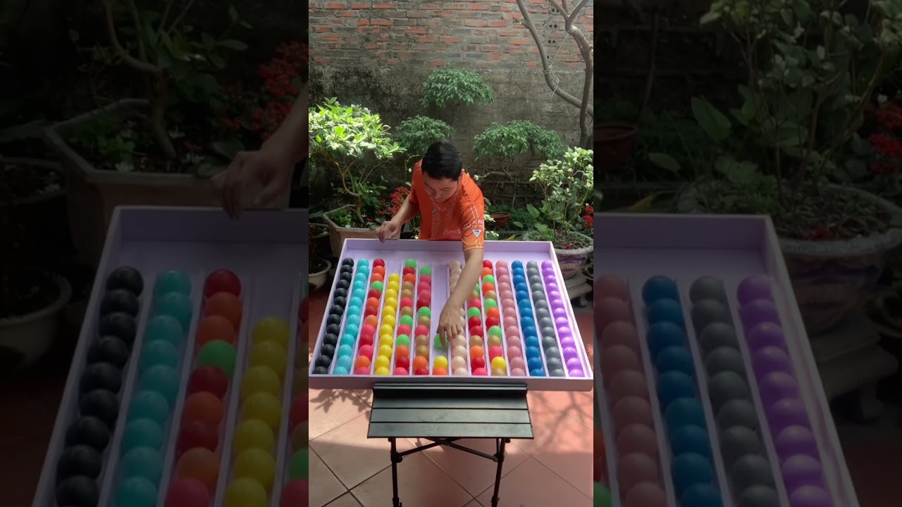 Puzzle sorting ball game challenging game hard mode from rainbow balls