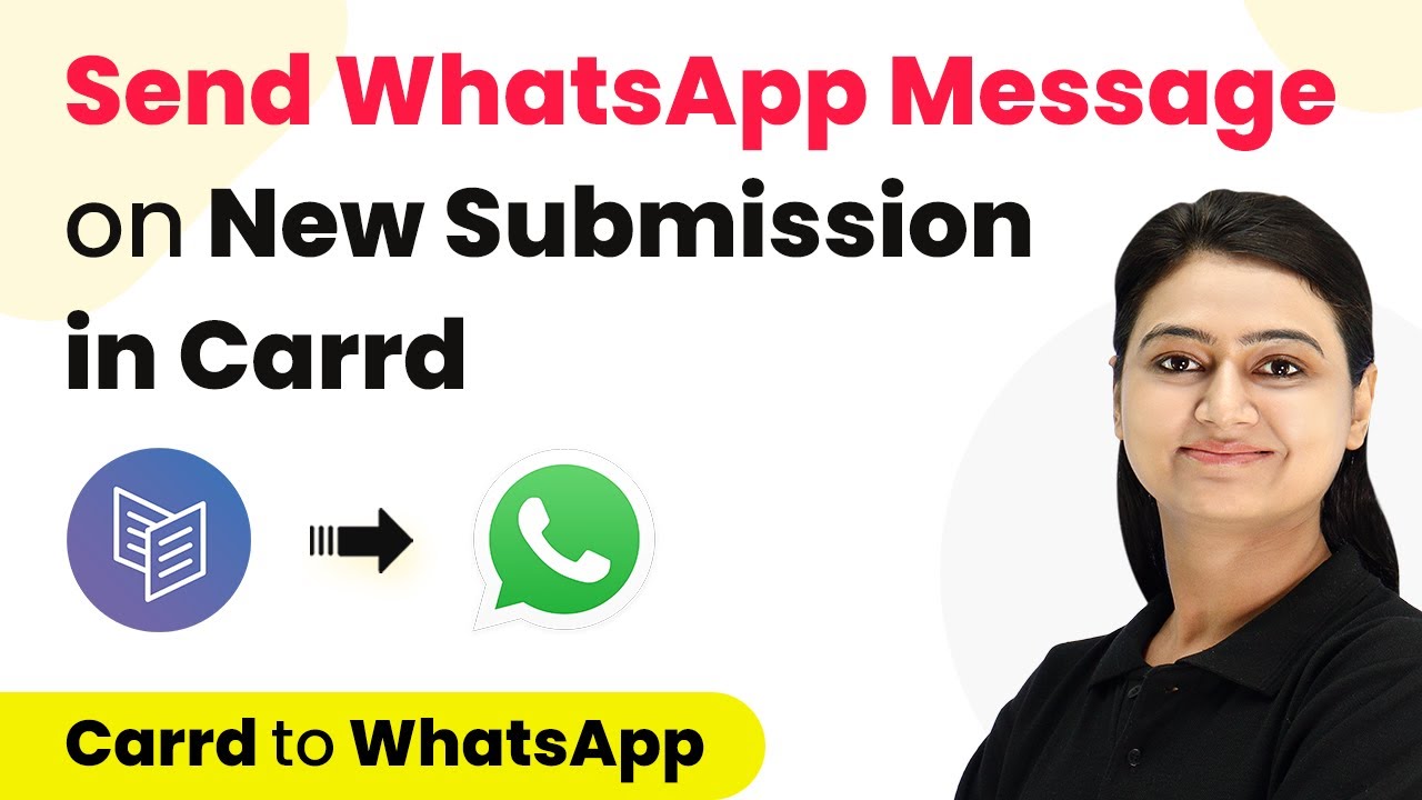 How to Send Template Message via WhatsApp Cloud API on New Submission in Carrd