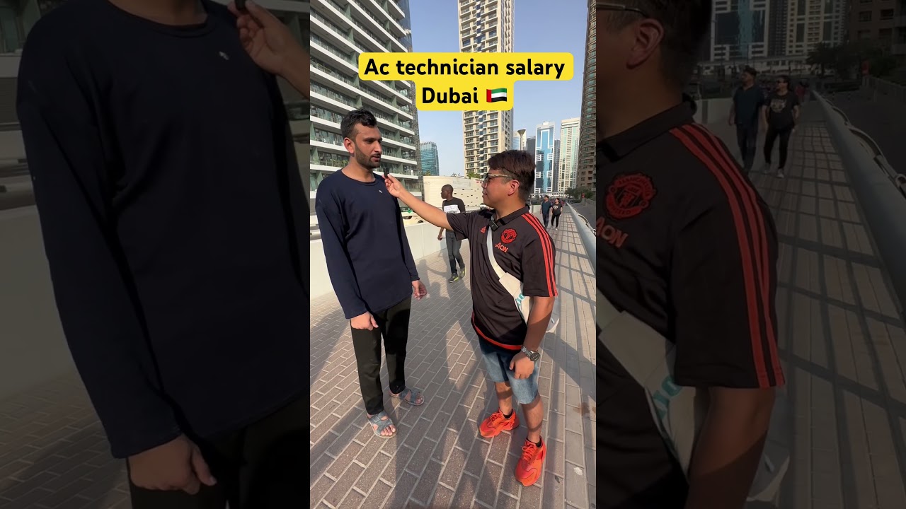 Ac technician job and salary in Dubai😱 #dubai #viral #fact #tranding #hindi #shortvideo #dubaijobs